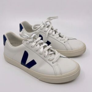 Veja Esplar Leather White/Navy